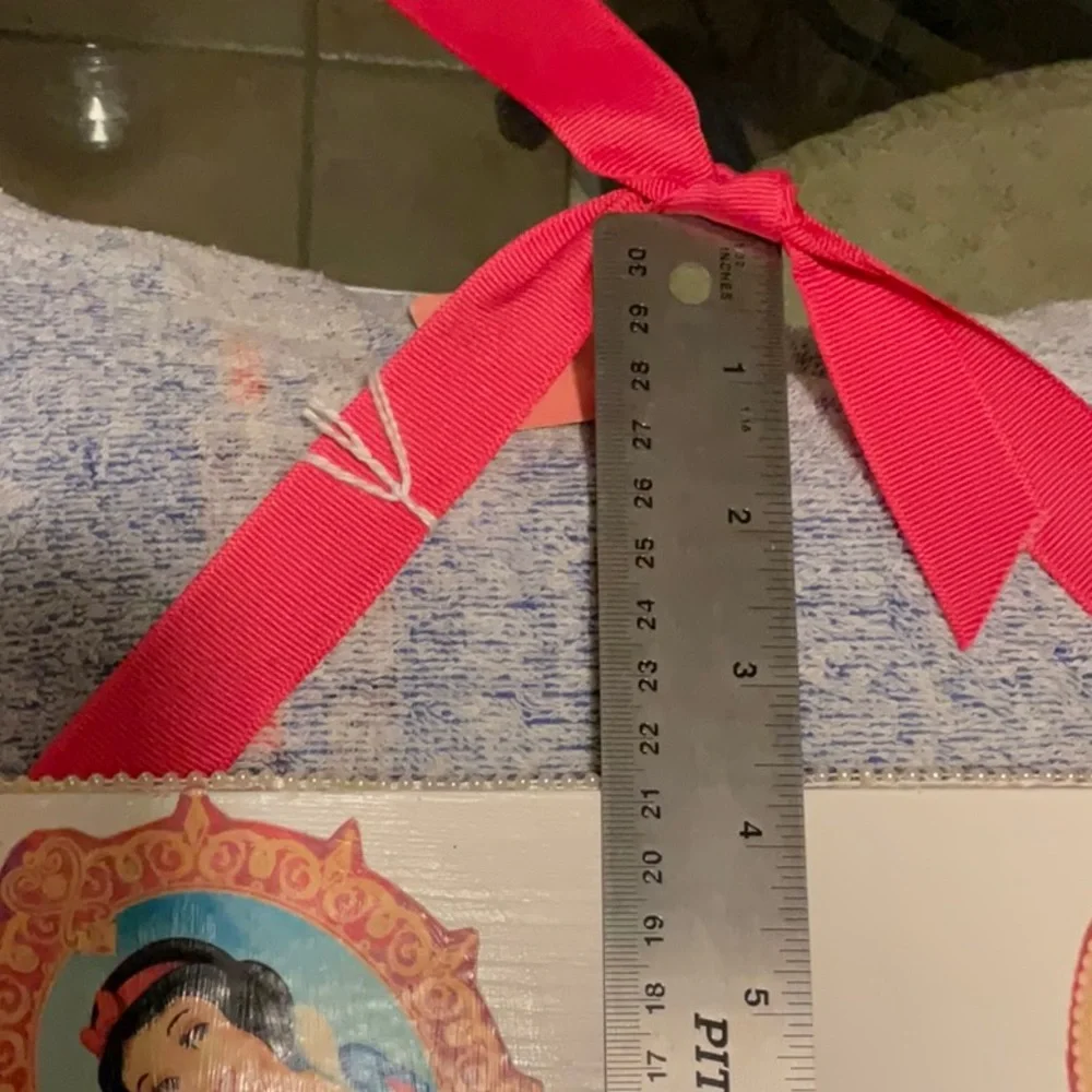 Arts and Crafts Show White Mirror with 4 of the Disney Princesses, NWT